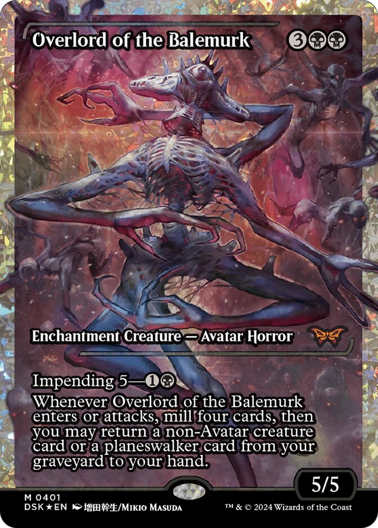 Overlord of the Balemurk (Japan Showcase Fracture Foil) [Duskmourn: House of Horror] | Good Games Morley