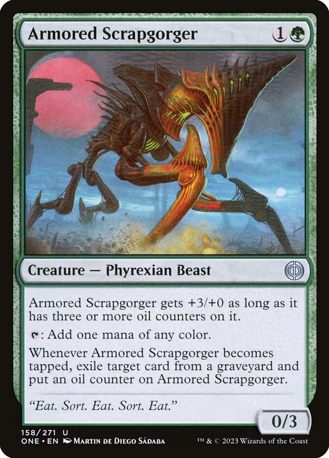 Armored Scrapgorger 158/271 (Phyrexia: All Will Be One)  - Foil | Good Games Morley