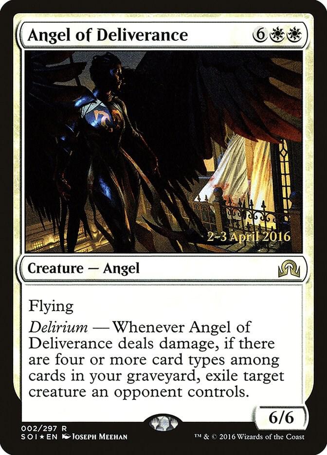 Angel of Deliverance 2s/89 (Prerelease Cards)  - PreRelease Foil | Good Games Morley
