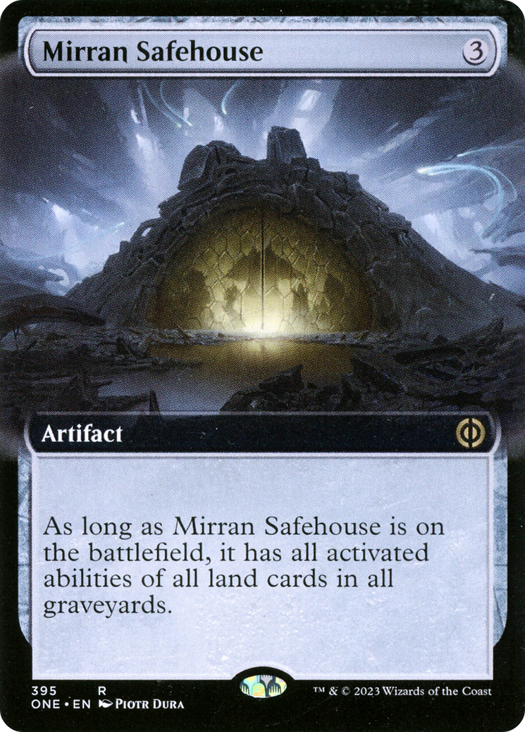 Mirran Safehouse (Extended Art) [Phyrexia: All Will Be One] | Good Games Morley