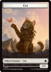 Cat (0001) // Cat (0002) Doubled-Sided Token [Foundations Tokens] | Good Games Morley