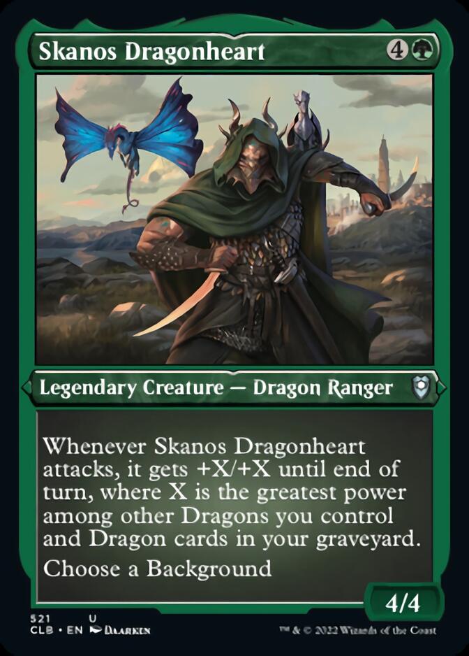 Skanos Dragonheart (Foil Etched) [Commander Legends: Battle for Baldur's Gate] | Good Games Morley