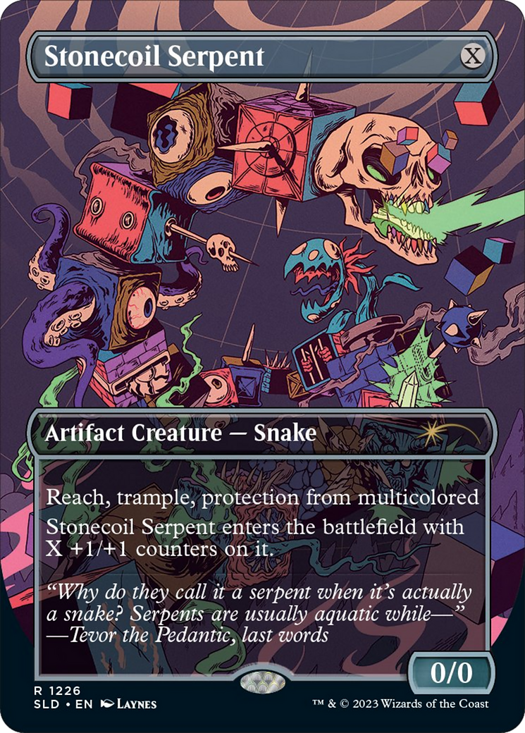 Stonecoil Serpent (Borderless) [Secret Lair Drop Series] | Good Games Morley
