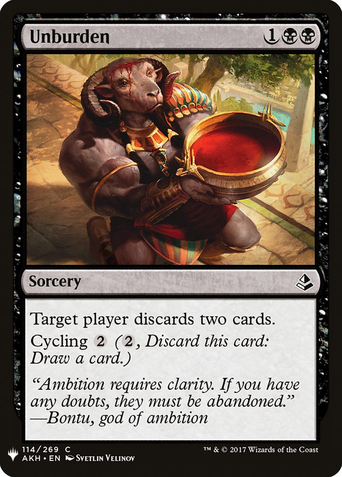 Unburden [Mystery Booster] | Good Games Morley