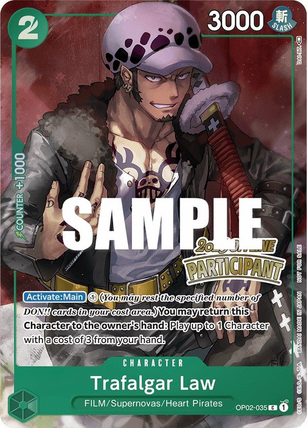 Trafalgar Law (Offline Regional 2023) [Participant] [One Piece Promotion Cards] | Good Games Morley