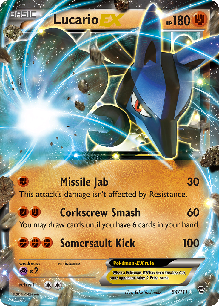 Lucario EX (54/111) [XY: Furious Fists] | Good Games Morley