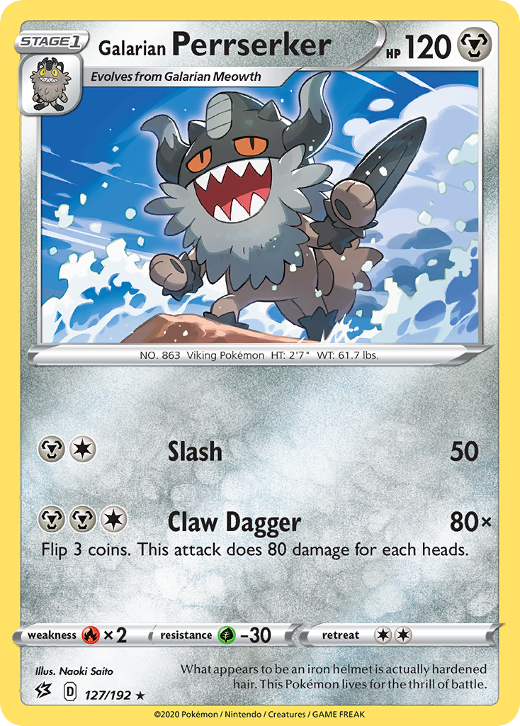 Galarian Perrserker (127/192) [Sword & Shield: Rebel Clash] | Good Games Morley
