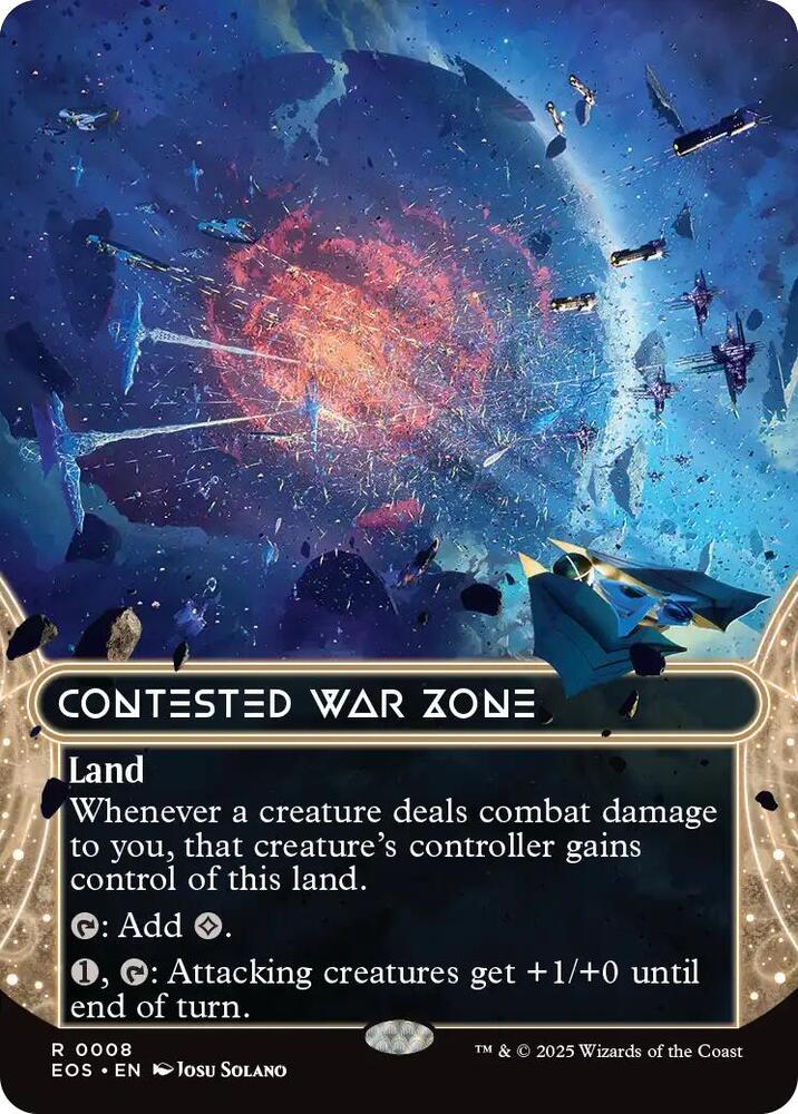 Contested War Zone  8 (Edge of Eternities: Stellar Sights)  - Borderless Foil | Good Games Morley