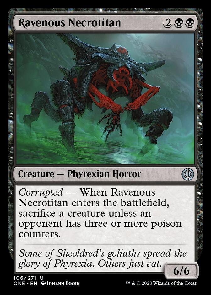 Ravenous Necrotitan [Phyrexia: All Will Be One] | Good Games Morley