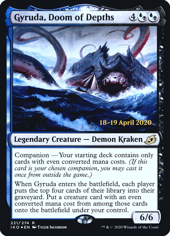 Gyruda, Doom of Depths [Ikoria: Lair of Behemoths Prerelease Promos] | Good Games Morley