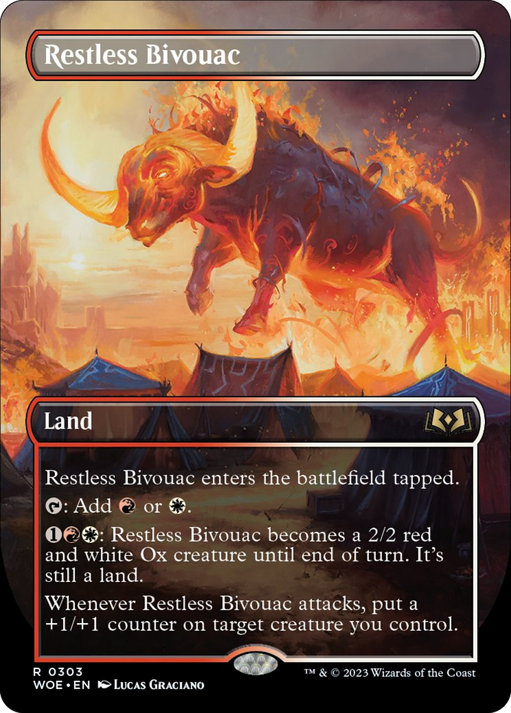 Restless Bivouac (Borderless Alternate Art) [Wilds of Eldraine] | Good Games Morley