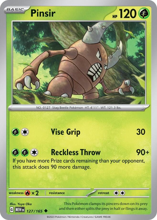 Pinsir 127/165 (SV: Scarlet & Violet 151)  | Good Games Morley