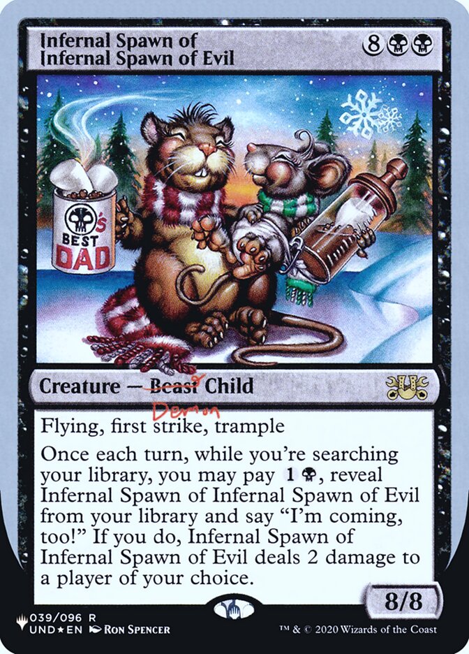 Infernal Spawn of Infernal Spawn of Evil (Unfinity Foil Edition) [The List] | Good Games Morley