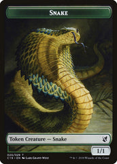 Plant // Snake Double-Sided Token [Commander 2019 Tokens] | Good Games Morley