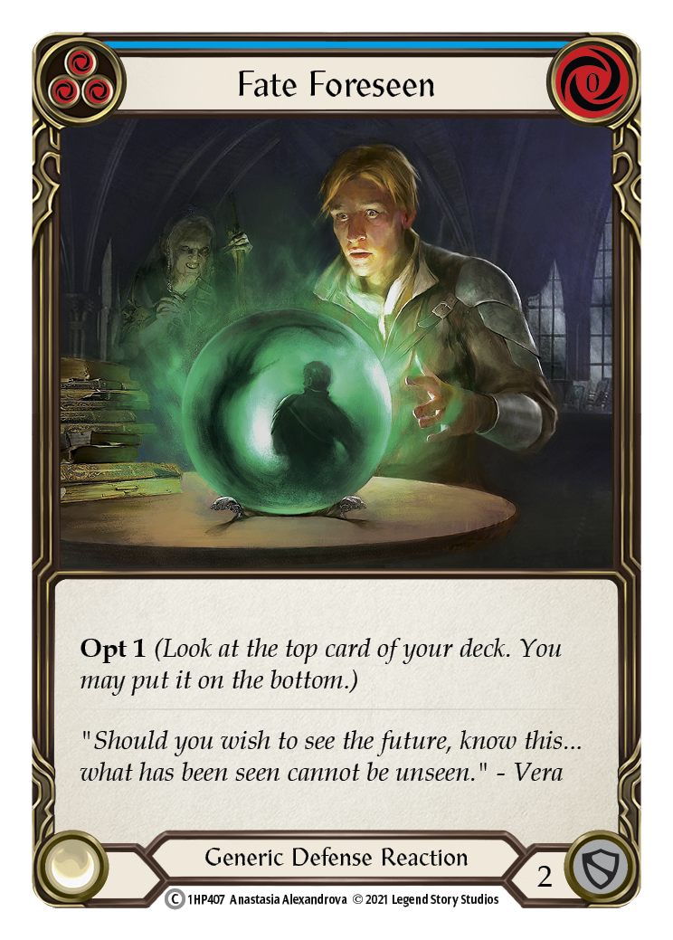 Fate Foreseen (Blue) [1HP407] (History Pack 1) | Good Games Morley