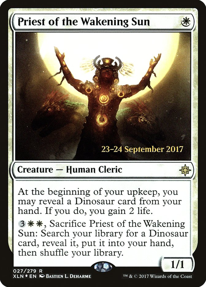 Priest of the Wakening Sun [Ixalan Prerelease Promos] | Good Games Morley
