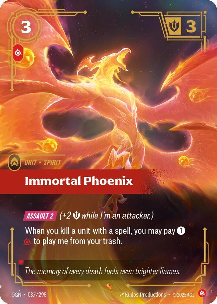 Immortal Phoenix 37/298 (Origins)  - Foil | Good Games Morley