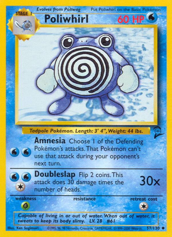 Poliwhirl (57/130) [Base Set 2] | Good Games Morley
