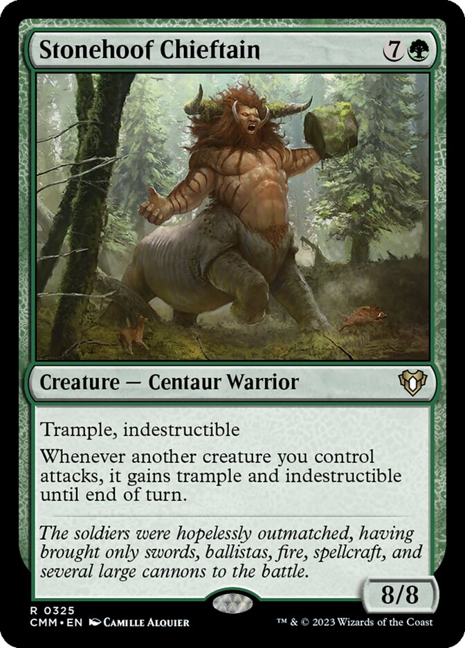 Stonehoof Chieftain 325/451 (Commander Masters)  | Good Games Morley