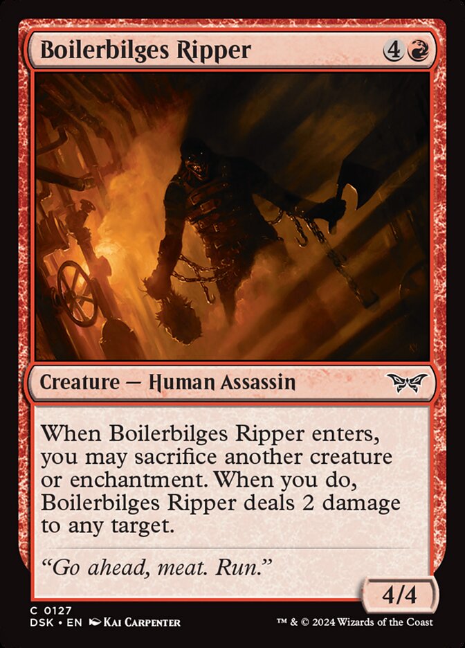 Boilerbilges Ripper 127/286 (Duskmourn: House of Horror)  | Good Games Morley