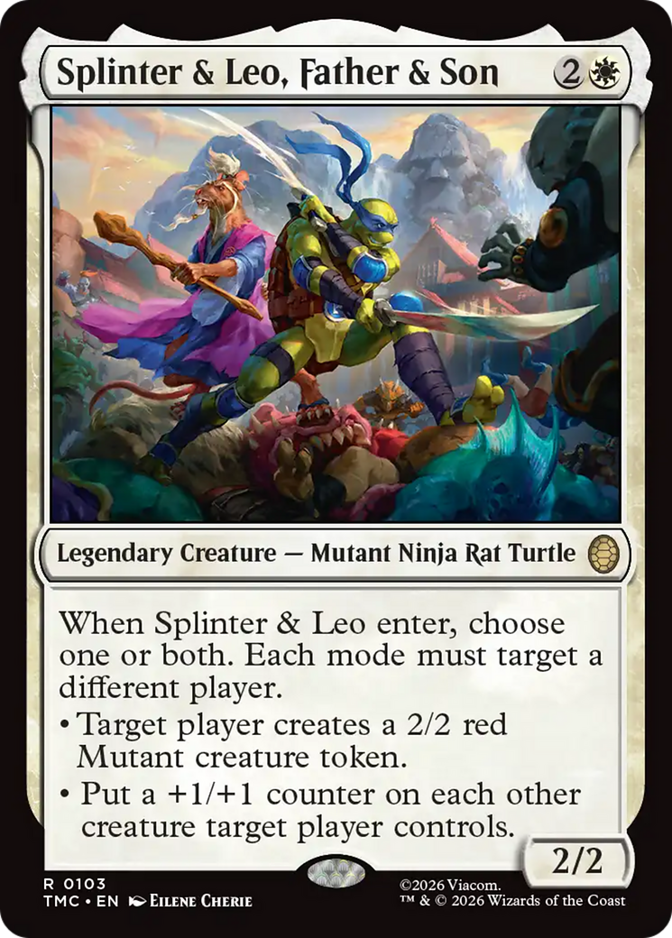 Splinter & Leo, Father & Son [Teenage Mutant Ninja Turtles Commander] | Good Games Morley