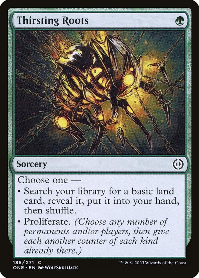 Thirsting Roots 185 (Phyrexia: All Will Be One)  | Good Games Morley