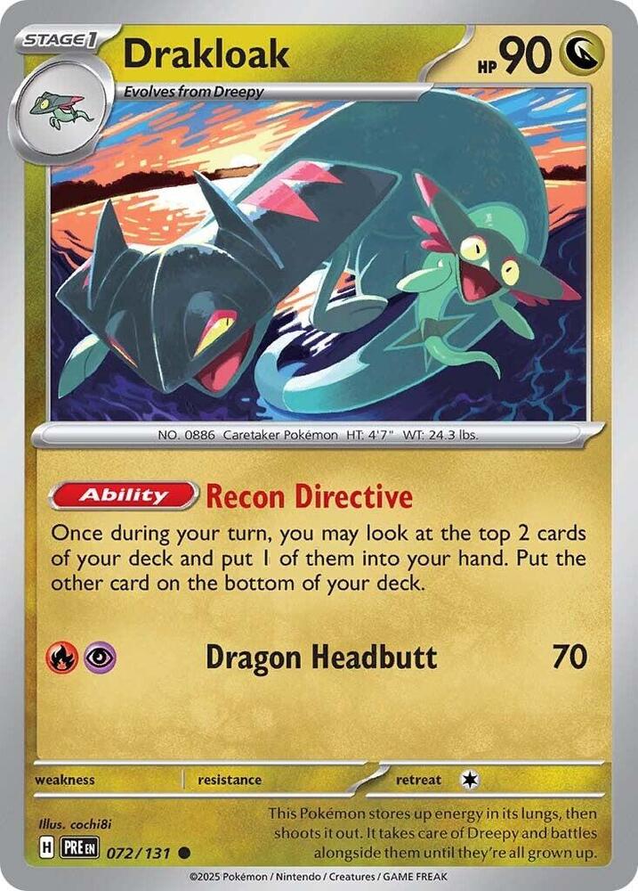 Drakloak (072/131) [Scarlet & Violet: Prismatic Evolutions] | Good Games Morley