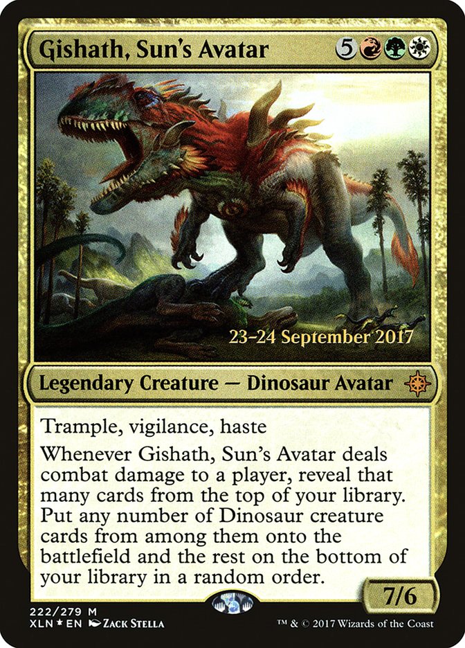 Gishath, Sun's Avatar [Ixalan Prerelease Promos] | Good Games Morley
