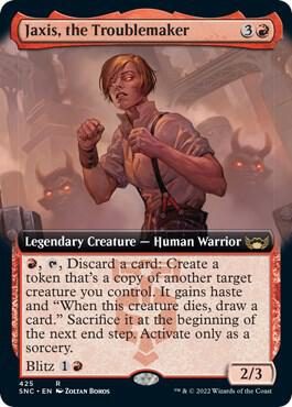 Jaxis the Troublemaker Extended Art 425 (Streets of New Capenna)  | Good Games Morley
