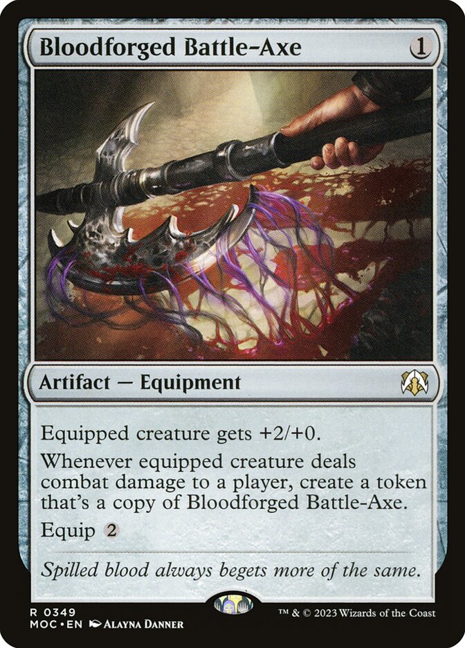 Bloodforged Battle-Axe 349/444 (Commander: March of the Machine)  | Good Games Morley