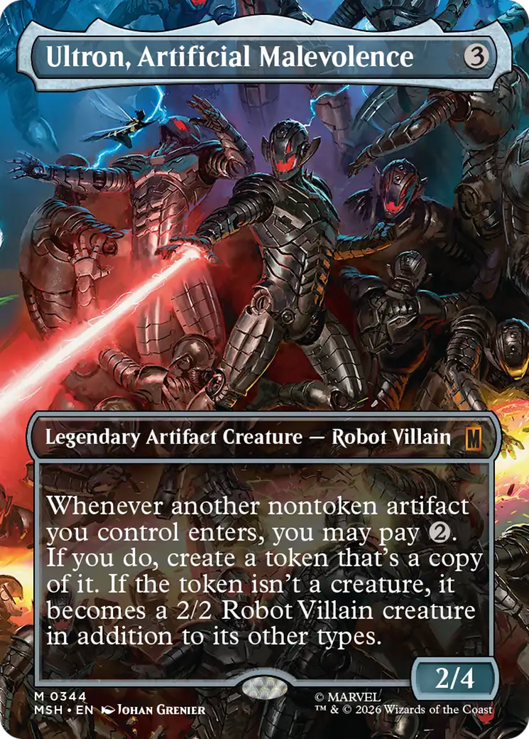 Ultron, Artificial Malevolence (Borderless) (0344) [Marvel Super Heroes] | Good Games Morley