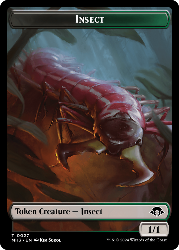 Eldrazi Spawn // Insect (0027) Double-Sided Token [Modern Horizons 3 Tokens] | Good Games Morley