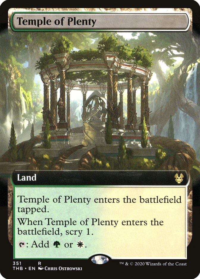 Temple of Plenty (Extended Art) [Theros Beyond Death] | Good Games Morley