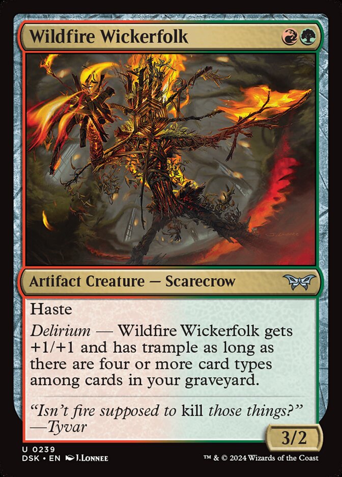 Wildfire Wickerfolk 239 (Duskmourn: House of Horror)  | Good Games Morley