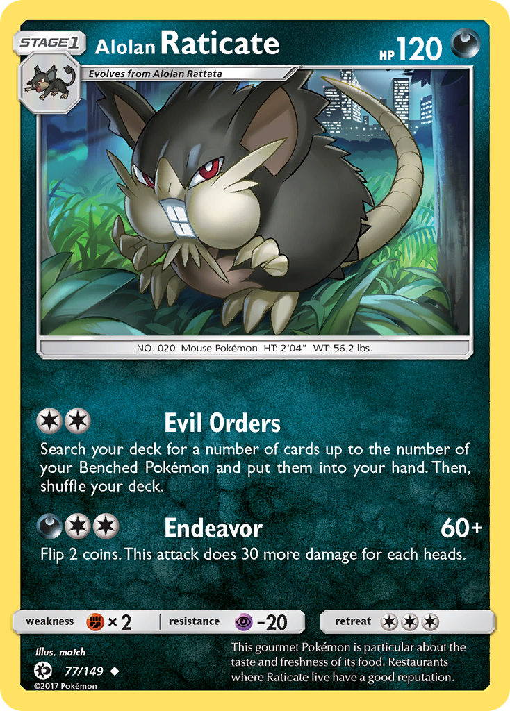 Alolan Raticate (77/149) [Sun & Moon: Base Set] | Good Games Morley