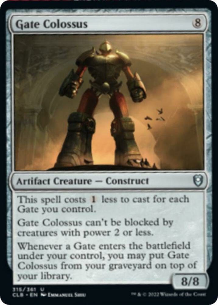 Gate Colossus 315 (Commander Legends: Battle for Baldur's Gate)  - Foil | Good Games Morley