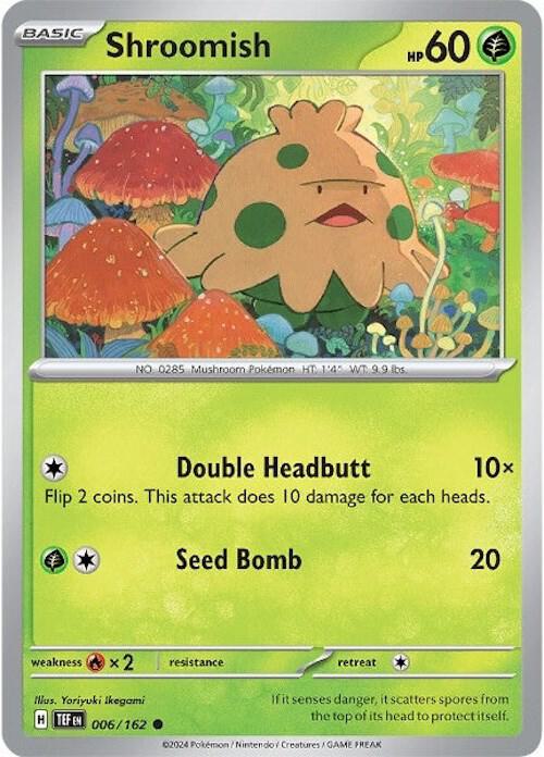 Shroomish 006/162 (SV05: Temporal Forces)  - Reverse Holofoil | Good Games Morley