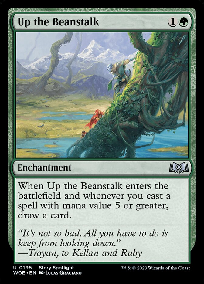 Up the Beanstalk 195 (Wilds of Eldraine)  - Foil | Good Games Morley