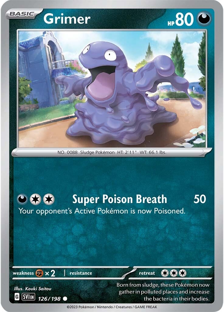 Grimer (126/198) [Scarlet & Violet: Base Set] | Good Games Morley