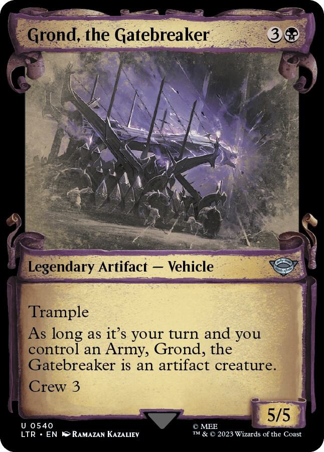Grond, the Gatebreaker 540 (Universes Beyond: The Lord of the Rings: Tales of Middle-earth)  - Showcase Scroll Foil | Good Games Morley