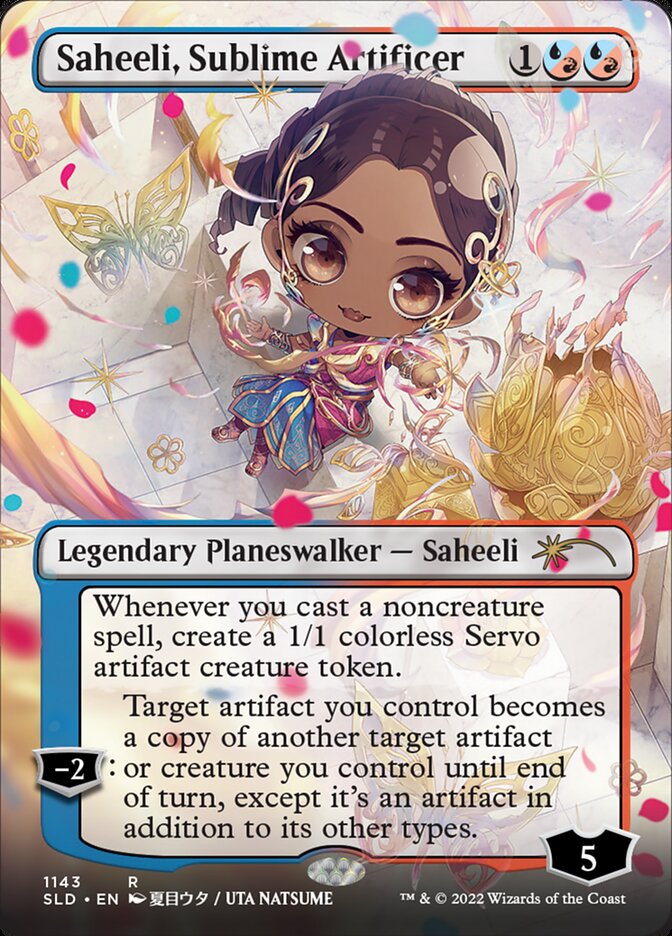Saheeli, Sublime Artificer (Borderless) [Secret Lair Drop Series] | Good Games Morley