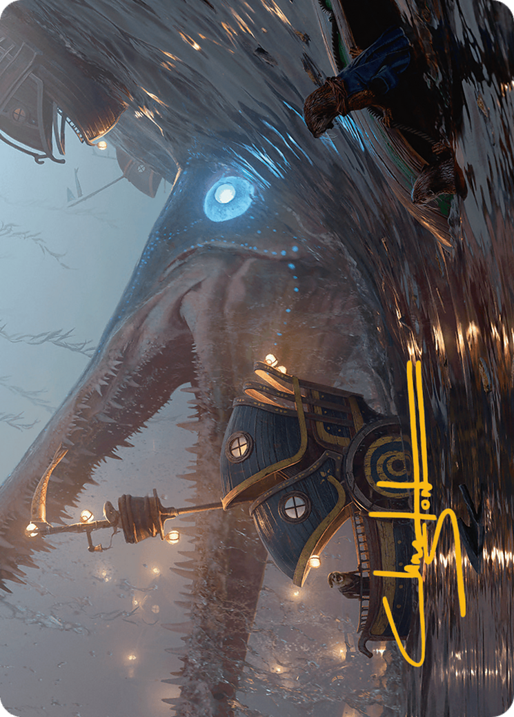 Eluge, the Shoreless Sea Art Card (Gold-Stamped Signature) [Bloomburrow Art Series] | Good Games Morley