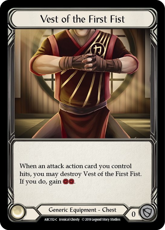 Vest of the First Fist [ARC152-C] (Arcane Rising)  1st Edition Cold Foil | Good Games Morley