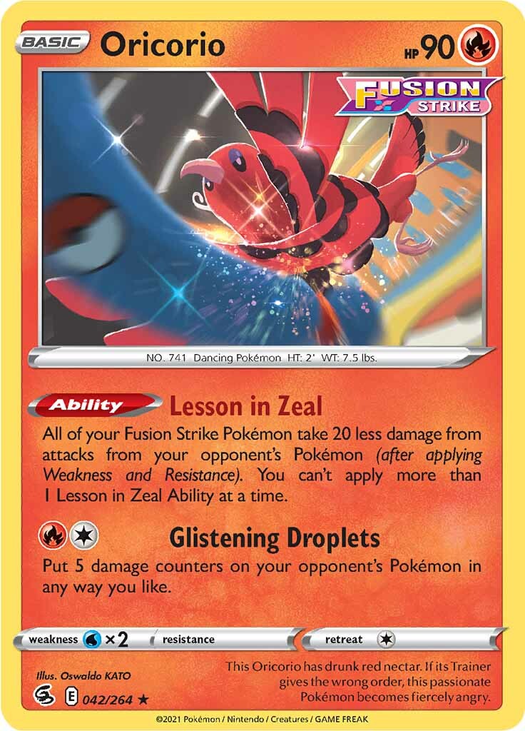 Oricorio (042/264) [Sword & Shield: Fusion Strike] | Good Games Morley