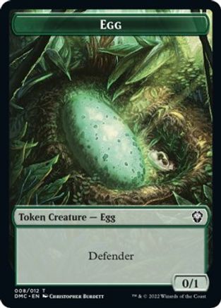 Snake // Egg Double-Sided Token [Dominaria United Commander Tokens] | Good Games Morley