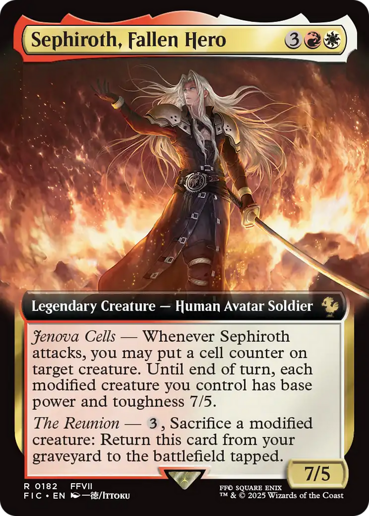Sephiroth, Fallen Hero (Extended Art) [FINAL FANTASY Commander] | Good Games Morley