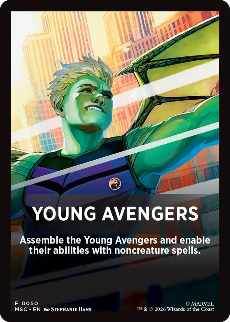 Young Avengers Theme Card [Marvel Super Heroes Commander] | Good Games Morley