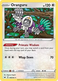 Oranguru (148/202) (Theme Deck Exclusive) [Sword & Shield: Base Set] | Good Games Morley