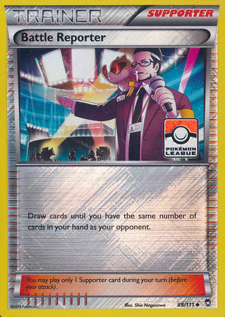 Battle Reporter (88/111) (League Promo) [XY: Furious Fists] | Good Games Morley