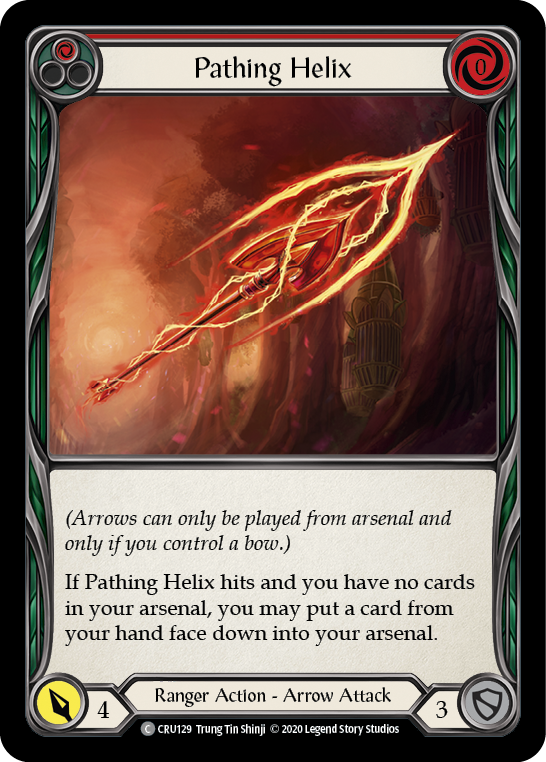 Pathing Helix (Red) [CRU129] (Crucible of War)  1st Edition Normal | Good Games Morley
